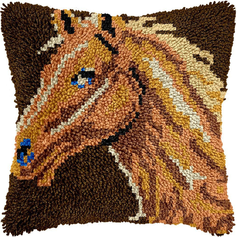 DIY комплект за бродиране на калъф за възглавница — акрилни влакна; Обработка и персонализация: Поддръжка; Нордически стил; Серия черепи; Спалня