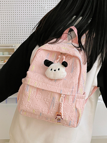 Μικρή τσάντα-πλάτης με ριγέ μοτίβο – Ultra-light νάιλον, για 11-ίντσες φορητό υπολογιστή, χωρητικότητα κάτω από 20 L