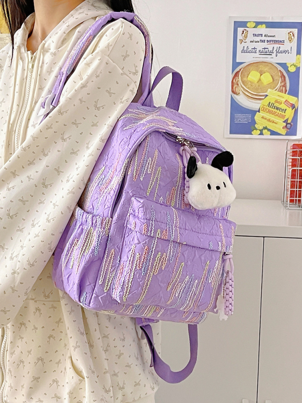 Kis csíkos hátizsák – ultra könnyű nylon, kapacitás 20 L alatt, kompatibil 11 hüvelykes laptophoz