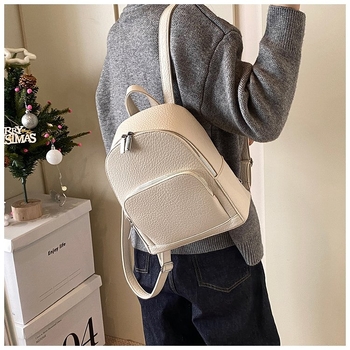 Σακίδιο πλάτης σε κολλεγιακό στυλ, υλικό PU, επένδυση PU, κομψό ύφος (κατάλληλο για επαγγελματικά ταξίδια)