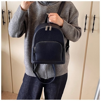 Σακίδιο πλάτης σε κολλεγιακό στυλ, υλικό PU, επένδυση PU, κομψό ύφος (κατάλληλο για επαγγελματικά ταξίδια)