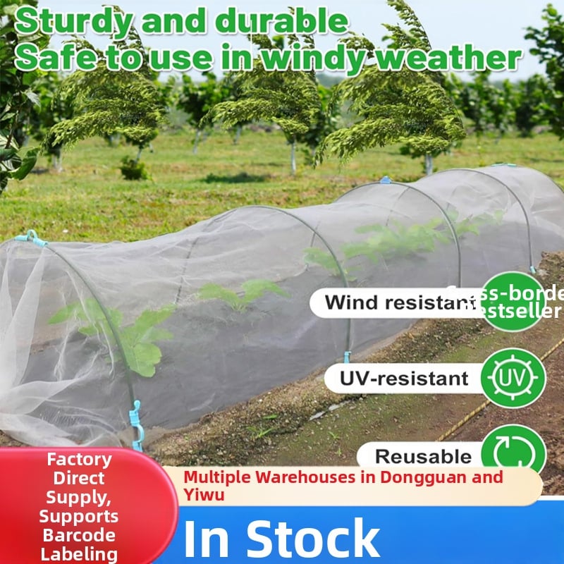 PE kenkėjų atsparus tinklas šiltnamiui – angos dydis 60, vielos skersmuo 60, tarnavimo laikas 3