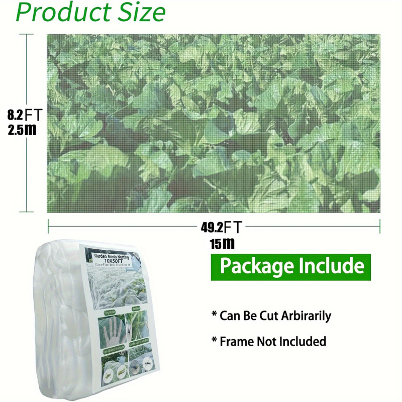 PE kenkėjų atsparus tinklas šiltnamiui – angos dydis 60, vielos skersmuo 60, tarnavimo laikas 3