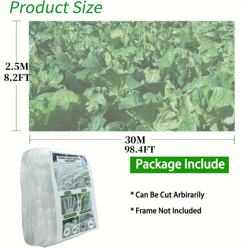 PE kenkėjų atsparus tinklas šiltnamiui – angos dydis 60, vielos skersmuo 60, tarnavimo laikas 3