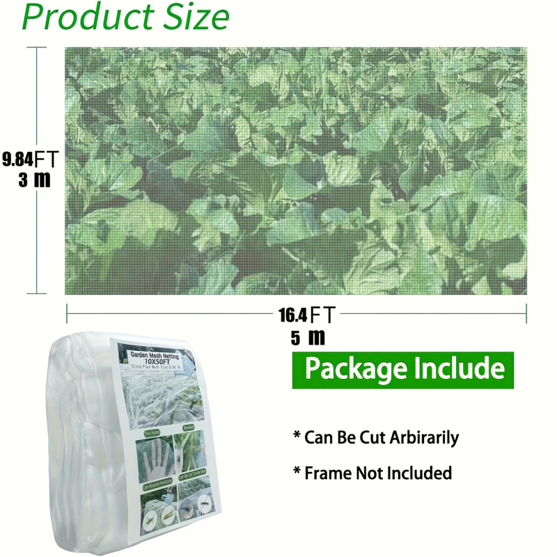 PE kenkėjų atsparus tinklas šiltnamiui – angos dydis 60, vielos skersmuo 60, tarnavimo laikas 3