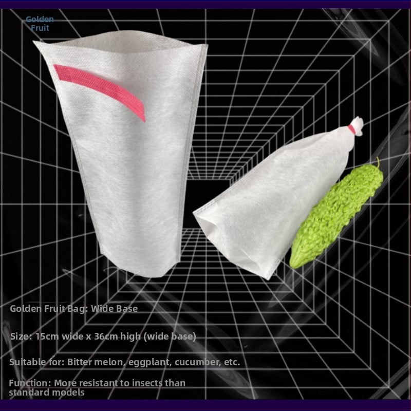 nepluošto vaisių maišelis su kenkėjų apsauga, kvėpuojantis, pusiau skaidrus, biologiškai skaidrus