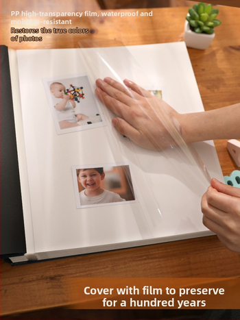 Αλμπουμ φωτογραφιών για την ανάπτυξη του μωρού — DIY αυτοκόλλητο, χειροποίητο, μεγάλης χωρητικότητας, εξώφυλλο από χαρτί; Διαθέσιμο σε 20, 40 ή 60 σελίδες; Κατάλληλο ως δώρο για συμμαθητές.