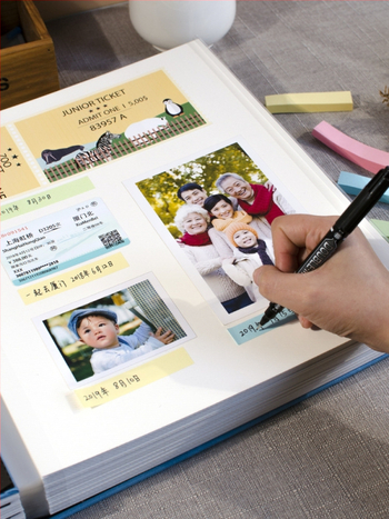 Αλμπουμ φωτογραφιών για την ανάπτυξη του μωρού — DIY αυτοκόλλητο, χειροποίητο, μεγάλης χωρητικότητας, εξώφυλλο από χαρτί; Διαθέσιμο σε 20, 40 ή 60 σελίδες; Κατάλληλο ως δώρο για συμμαθητές.