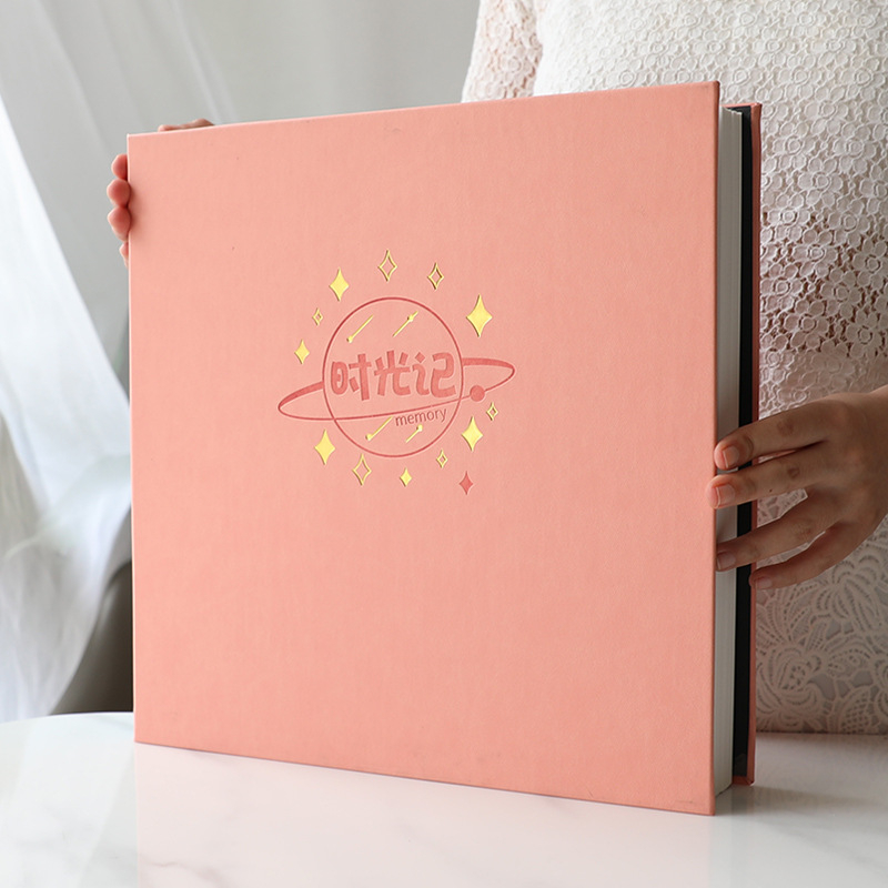 Αλμπουμ φωτογραφιών για την ανάπτυξη του μωρού — DIY αυτοκόλλητο, χειροποίητο, μεγάλης χωρητικότητας, εξώφυλλο από χαρτί; Διαθέσιμο σε 20, 40 ή 60 σελίδες; Κατάλληλο ως δώρο για συμμαθητές.