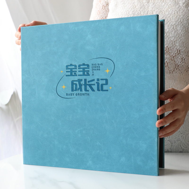 Αλμπουμ φωτογραφιών για την ανάπτυξη του μωρού — DIY αυτοκόλλητο, χειροποίητο, μεγάλης χωρητικότητας, εξώφυλλο από χαρτί; Διαθέσιμο σε 20, 40 ή 60 σελίδες; Κατάλληλο ως δώρο για συμμαθητές.