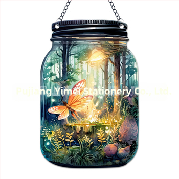 Акрилна висулка с мотив фея-елф за домашен декор; стенна висулка-слънчев ловец; персонализиране с лого; печат на повърхността