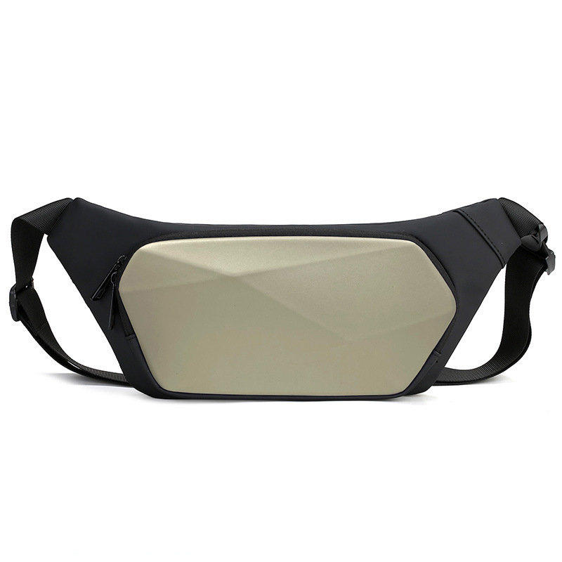 Ανδρική τσάντα στήθους — σκληρή κατασκευή, αδιάβροχη, crossbody, ύφασμα Oxford