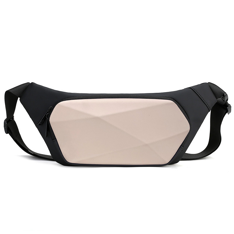 Ανδρική τσάντα στήθους — σκληρή κατασκευή, αδιάβροχη, crossbody, ύφασμα Oxford