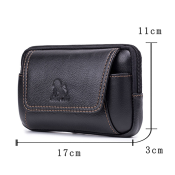 Ανδρική ζώνη μέσης από γνήσιο δέρμα – πρώτο στρώμα βοδινού δέρματος, ανθεκτική στη φθορά, αδιάβροχη, αντικλοπή, επένδυση πολυεστέρα