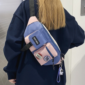 Ανδρική χιαστική τσάντα σε street-trend στυλ, πολυεστέρας με νάιλον επένδυση, εσωτερική θήκη για κινητό, εσωτερικό διαμέρισμα