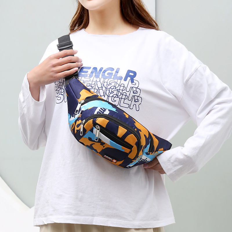 Ανδρική καμβά crossbody τσάντα με φερμουάρ, σχήμα dumpling, μία λουρί, εσωτερική τσέπη