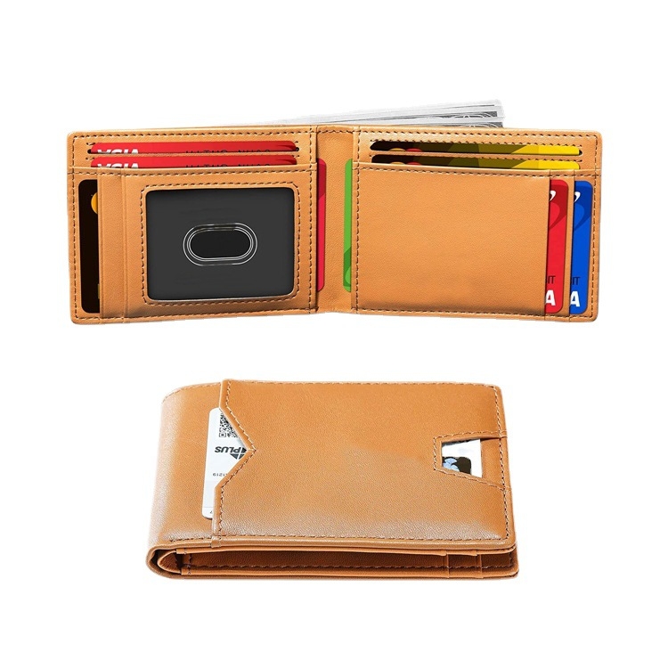 Мъжки портфейл с клип за банкноти - естествена кожа, кожа от първи слой, защита срещу кражба, мултикарти, персонализиране