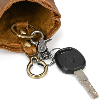 Унисекс мини кожена чанта в японски стил NC0004: естествена кожа, първи слой телешка кожа, ултралека, водоустойчива