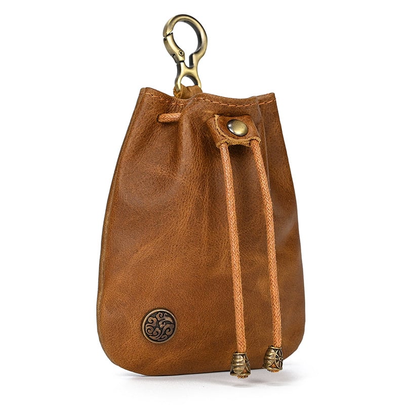 Унисекс мини кожена чанта в японски стил NC0004: естествена кожа, първи слой телешка кожа, ултралека, водоустойчива