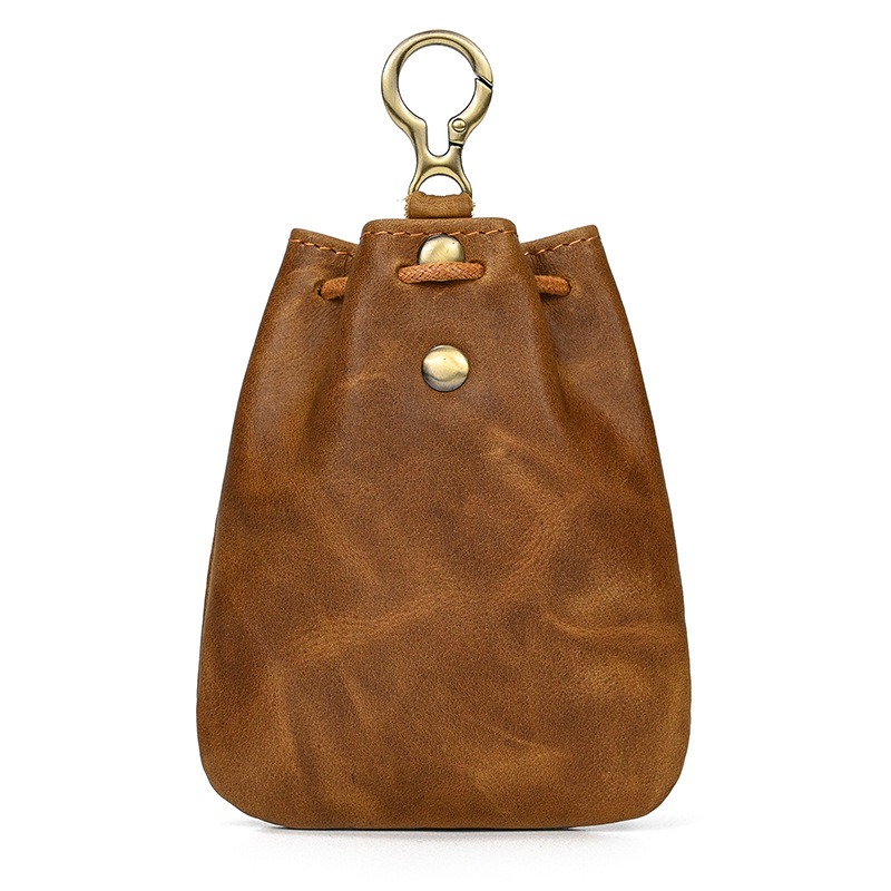 Унисекс мини кожена чанта в японски стил NC0004: естествена кожа, първи слой телешка кожа, ултралека, водоустойчива