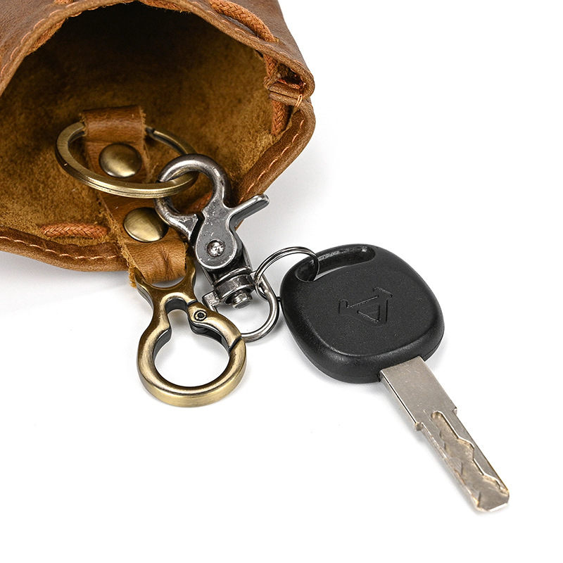 Унисекс мини кожена чанта в японски стил NC0004: естествена кожа, първи слой телешка кожа, ултралека, водоустойчива