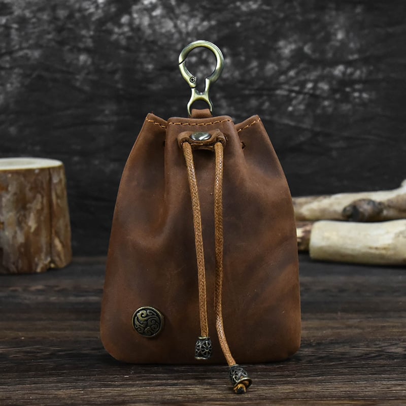 Унисекс мини кожена чанта в японски стил NC0004: естествена кожа, първи слой телешка кожа, ултралека, водоустойчива