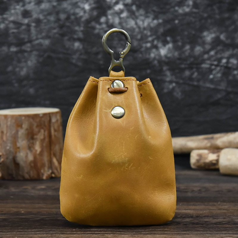 Унисекс мини кожена чанта в японски стил NC0004: естествена кожа, първи слой телешка кожа, ултралека, водоустойчива