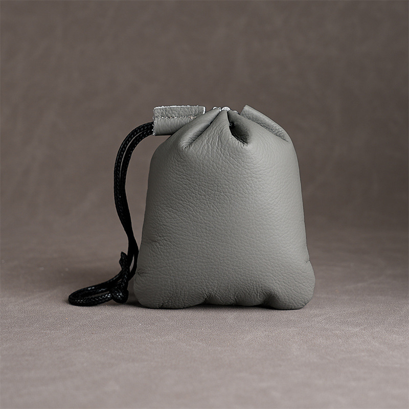 Qingyu Bőr Pénztárca Érmékhez | Felső réteg marhabőrből | Belső: marhabőr | 1 hajtogatásos pénztárca | Uniszex