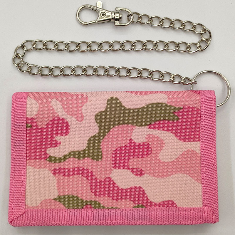 Портфейл против кражба, мултифункционален, с Velcro затваряне, хоризонтален къс дизайн, полиестер; банкнот клип, прозорец за ID, отделения за карти и джоб с цип.