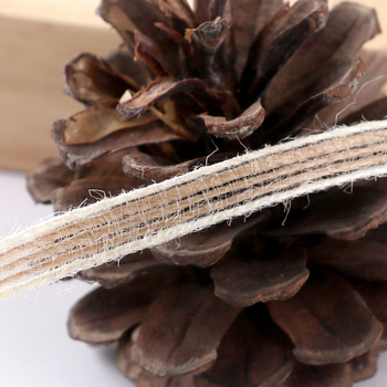 Asayusa χειροποίητο σχοινί από κάνναβη με δαντελένιο κεντημένο άκρο για χειροτεχνίες, οικιακή διακόσμηση και συσκευασία δώρων