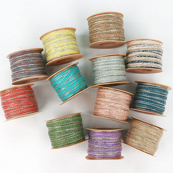 Asayusa χειροποίητο σχοινί από κάνναβη με δαντελένιο κεντημένο άκρο για χειροτεχνίες, οικιακή διακόσμηση και συσκευασία δώρων