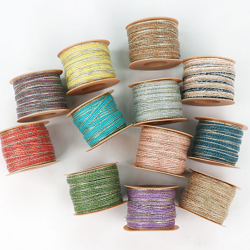 Asayusa χειροποίητο σχοινί από κάνναβη με δαντελένιο κεντημένο άκρο για χειροτεχνίες, οικιακή διακόσμηση και συσκευασία δώρων