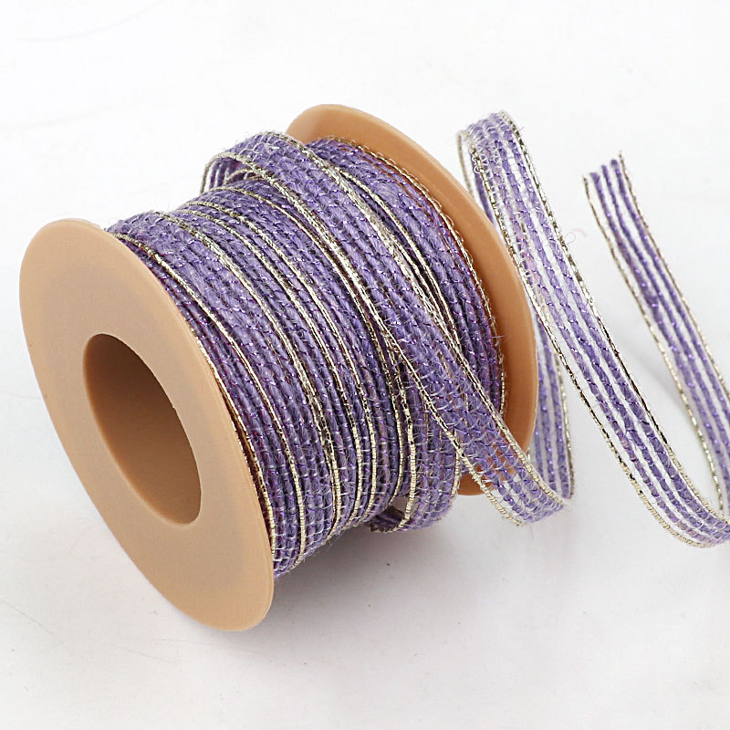 Asayusa χειροποίητο σχοινί από κάνναβη με δαντελένιο κεντημένο άκρο για χειροτεχνίες, οικιακή διακόσμηση και συσκευασία δώρων