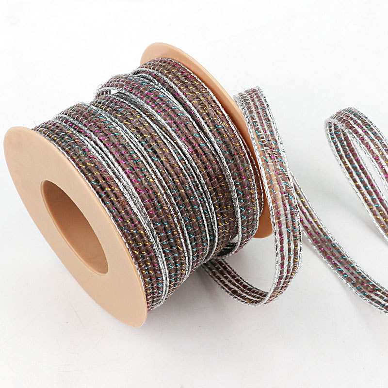 Asayusa χειροποίητο σχοινί από κάνναβη με δαντελένιο κεντημένο άκρο για χειροτεχνίες, οικιακή διακόσμηση και συσκευασία δώρων