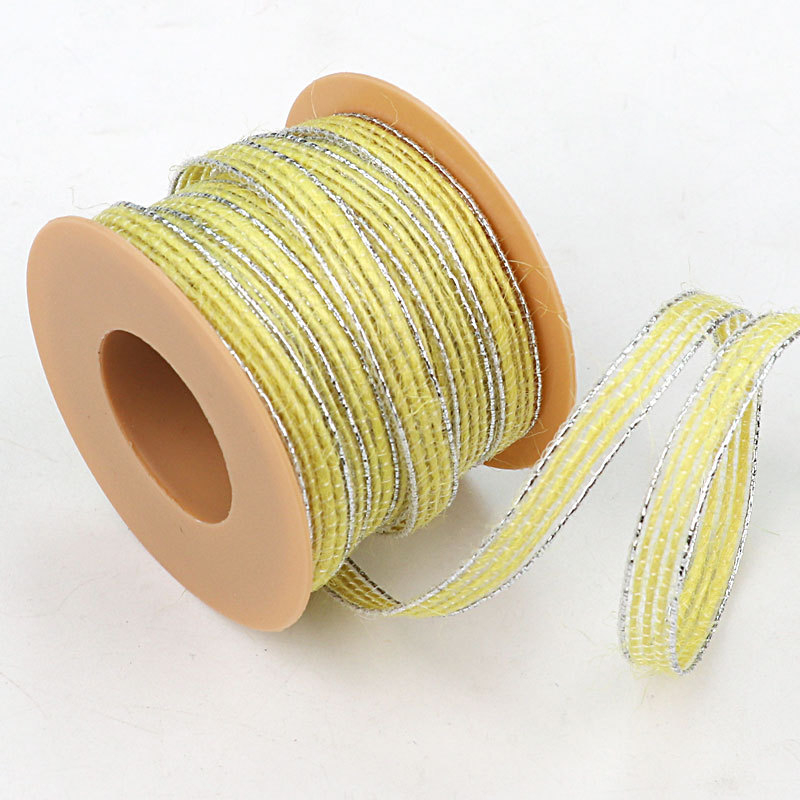 Asayusa χειροποίητο σχοινί από κάνναβη με δαντελένιο κεντημένο άκρο για χειροτεχνίες, οικιακή διακόσμηση και συσκευασία δώρων