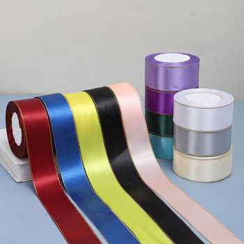 Κορδέλα - Διπλό χρυσό άκρο, πολύχρωμη κορδέλα δώρου - Jinghui, κατάλληλη για αξεσουάρ μαλλιών, διακόσμηση, ρούχα, χειροποίητα