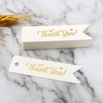 Ačiū dovanos etiketė su bronzavimo spauda ir mažos uodegos etiketės dovanų įpakavimui