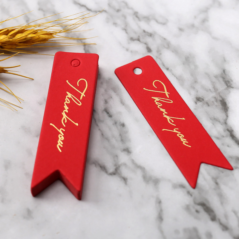 Ačiū dovanos etiketė su bronzavimo spauda ir mažos uodegos etiketės dovanų įpakavimui