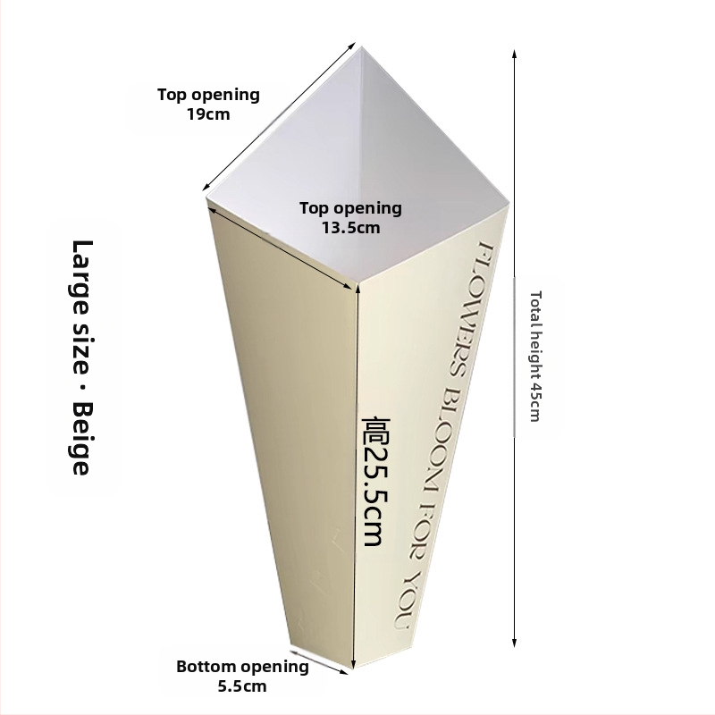 Gėlių įpakavimo rinkinys iš balto kartono su vidiniu įpakavimu, Yiwu kilmė, modelis P