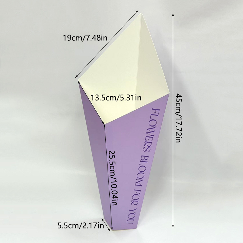 Gėlių įpakavimo rinkinys iš balto kartono su vidiniu įpakavimu, Yiwu kilmė, modelis P