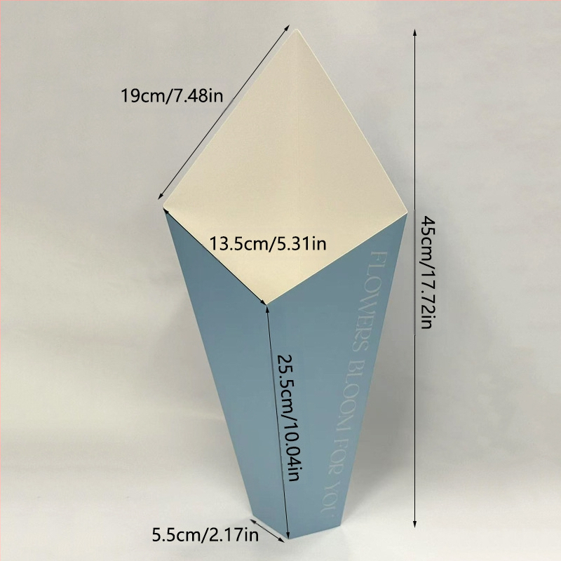 Gėlių įpakavimo rinkinys iš balto kartono su vidiniu įpakavimu, Yiwu kilmė, modelis P