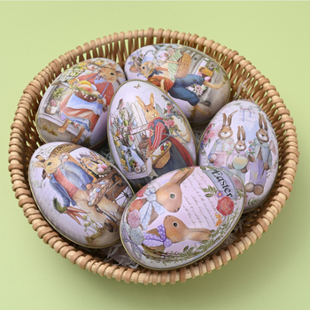 Великденски декоративни яйца от желязо, украса за яйца, стил Великден