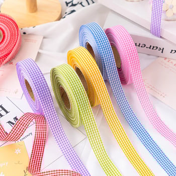 Κορδέλα δώρων με καρό μοτίβο, πολυεστέρας; Μάρκα: One Horizontal and One Vertical; Εφαρμογές: συσκευασία δώρων, ανθοδέσεις, γάμοι, αξεσουάρ μαλλιών, ρούχα