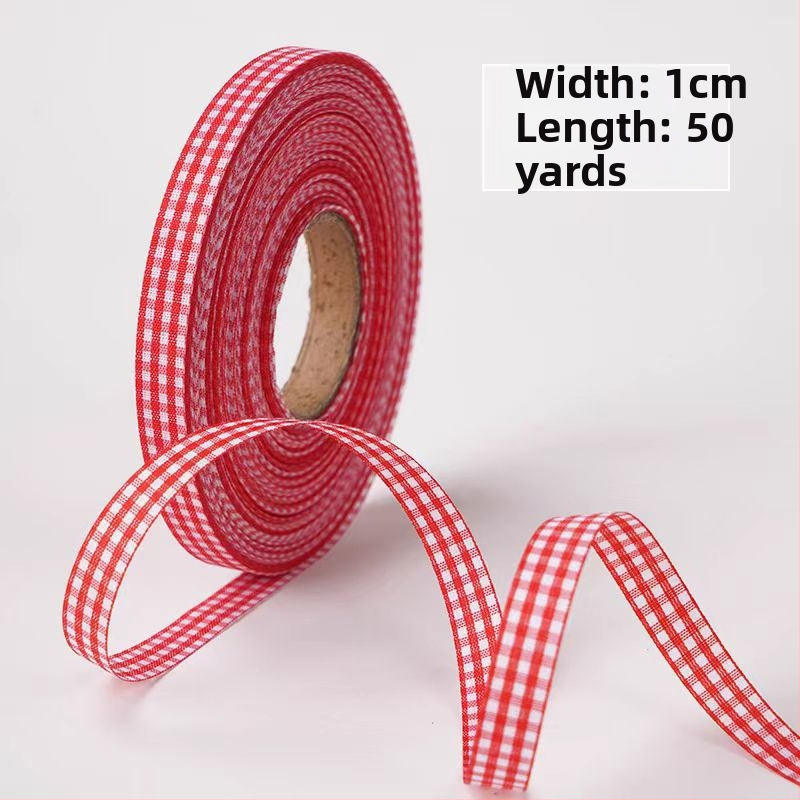 Κορδέλα δώρων με καρό μοτίβο, πολυεστέρας; Μάρκα: One Horizontal and One Vertical; Εφαρμογές: συσκευασία δώρων, ανθοδέσεις, γάμοι, αξεσουάρ μαλλιών, ρούχα