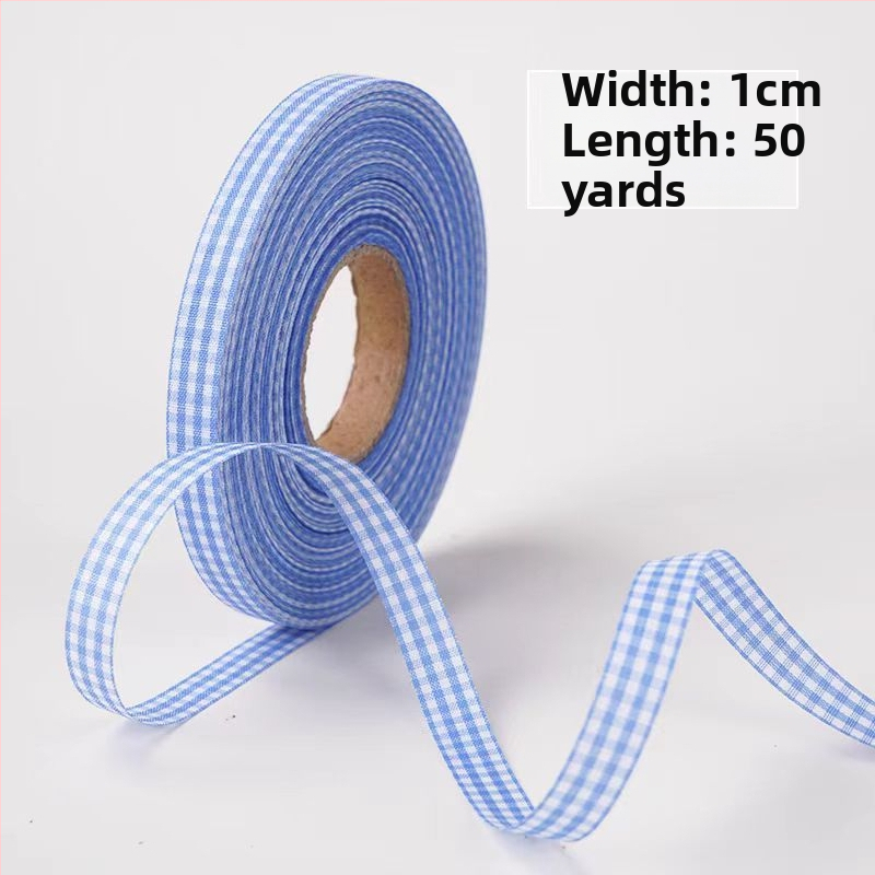 Κορδέλα δώρων με καρό μοτίβο, πολυεστέρας; Μάρκα: One Horizontal and One Vertical; Εφαρμογές: συσκευασία δώρων, ανθοδέσεις, γάμοι, αξεσουάρ μαλλιών, ρούχα