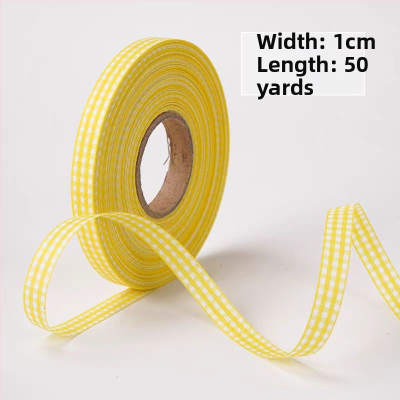 Κορδέλα δώρων με καρό μοτίβο, πολυεστέρας; Μάρκα: One Horizontal and One Vertical; Εφαρμογές: συσκευασία δώρων, ανθοδέσεις, γάμοι, αξεσουάρ μαλλιών, ρούχα