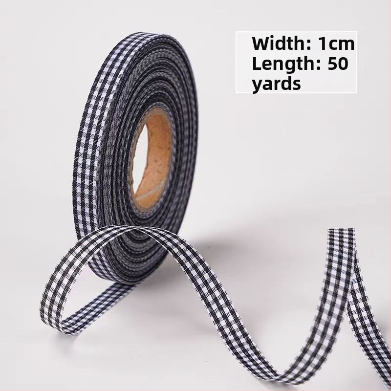 Κορδέλα δώρων με καρό μοτίβο, πολυεστέρας; Μάρκα: One Horizontal and One Vertical; Εφαρμογές: συσκευασία δώρων, ανθοδέσεις, γάμοι, αξεσουάρ μαλλιών, ρούχα