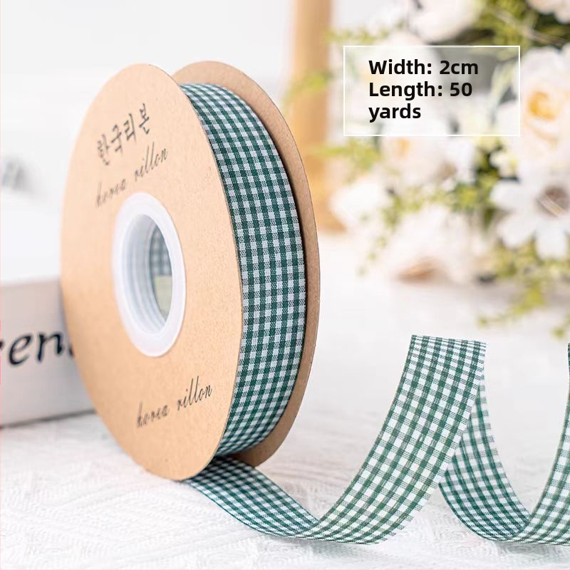 Κορδέλα δώρων με καρό μοτίβο, πολυεστέρας; Μάρκα: One Horizontal and One Vertical; Εφαρμογές: συσκευασία δώρων, ανθοδέσεις, γάμοι, αξεσουάρ μαλλιών, ρούχα