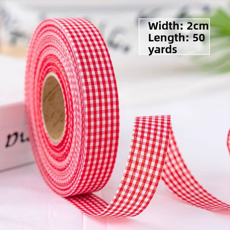 Κορδέλα δώρων με καρό μοτίβο, πολυεστέρας; Μάρκα: One Horizontal and One Vertical; Εφαρμογές: συσκευασία δώρων, ανθοδέσεις, γάμοι, αξεσουάρ μαλλιών, ρούχα