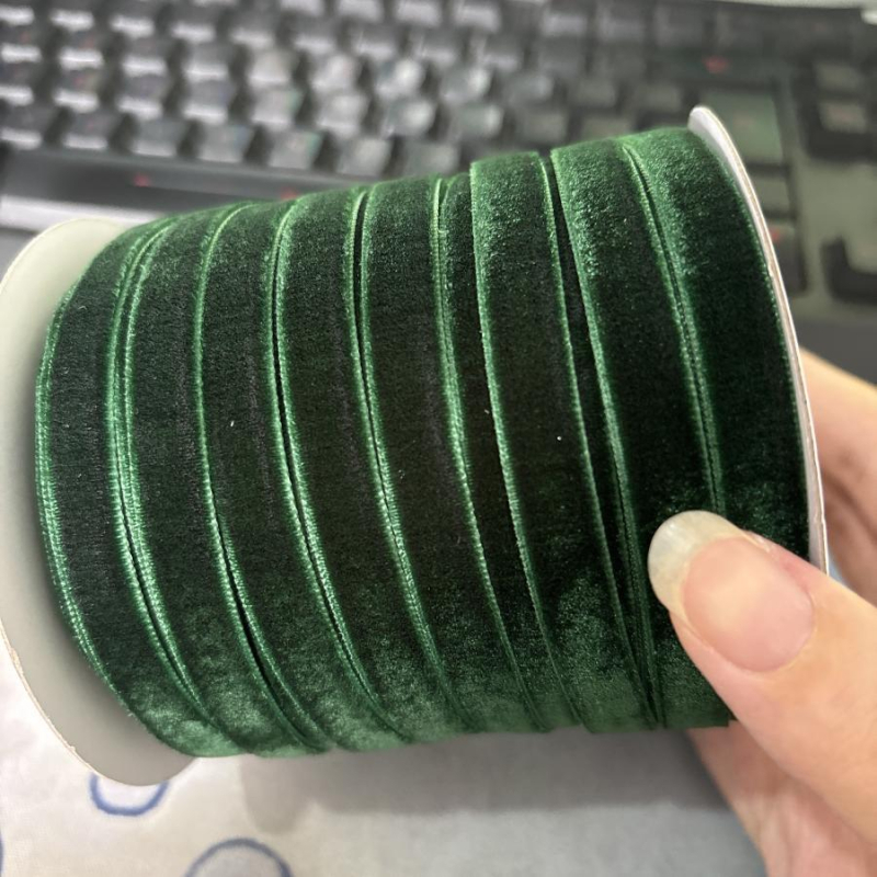 Independent Νάιλον βελούδινη κορδέλα με φλοκ υφή, για ρούχα, συσκευασία λουλουδιών, χριστουγεννιάτικη διακόσμηση, κορδέλα συσκευασίας, αξεσουάρ μαλλιών